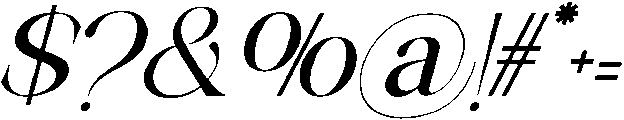 Avilona Extra Bold Slanted otf (700) Font OTHER CHARS