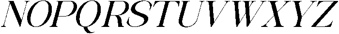 Avilona Extra Bold Slanted otf (700) Font UPPERCASE