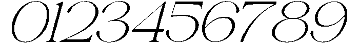 Avilona Extra Light Slanted otf (200) Font OTHER CHARS