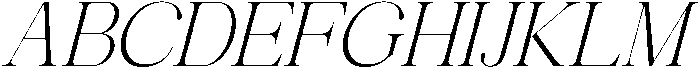 Avilona Extra Light Slanted otf (200) Font UPPERCASE