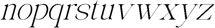 Avilona Extra Light Slanted otf (200) Font LOWERCASE