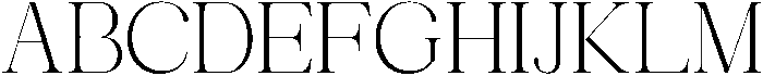 Avilona Extra Light otf (200) Font UPPERCASE