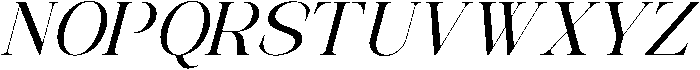 Avilona Italic Bold otf (700) Font UPPERCASE