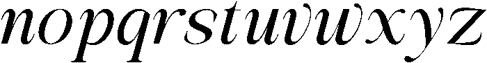 Avilona Italic Bold otf (700) Font LOWERCASE