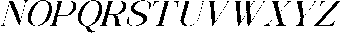 Avilona Italic Extra Bold otf (700) Font UPPERCASE