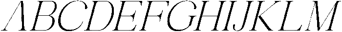 Avilona Italic Extra Light otf (200) Font UPPERCASE