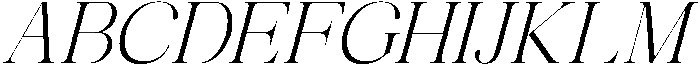 Avilona Italic Light otf (300) Font UPPERCASE