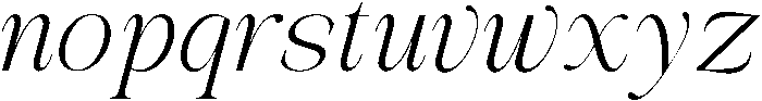Avilona Italic Light otf (300) Font LOWERCASE