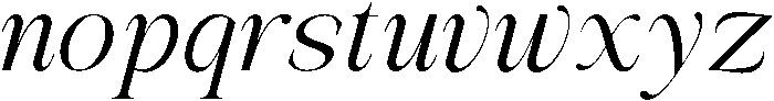 Avilona Italic Medium otf (500) Font LOWERCASE