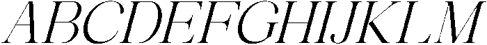 Avilona Italic Regular otf (400) Font UPPERCASE