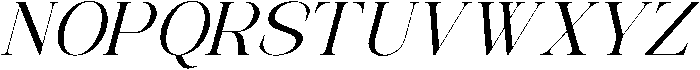 Avilona Italic Semi Bold otf (600) Font UPPERCASE