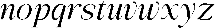 Avilona Italic Semi Bold otf (600) Font LOWERCASE