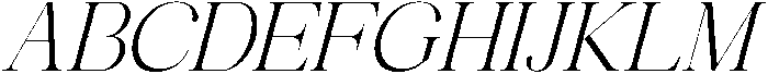 Avilona Light Slanted otf (300) Font UPPERCASE
