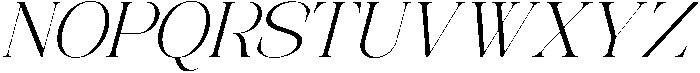 Avilona Light Slanted otf (300) Font UPPERCASE