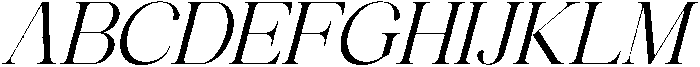 Avilona Medium Slanted otf (500) Font UPPERCASE