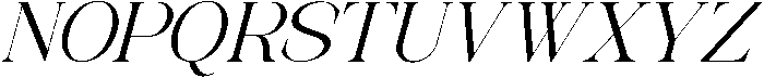 Avilona Medium Slanted otf (500) Font UPPERCASE
