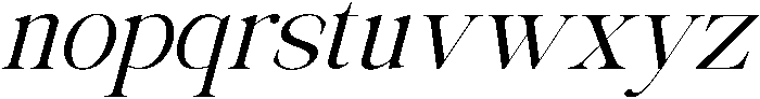 Avilona Medium Slanted otf (500) Font LOWERCASE