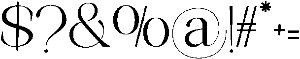 Avilona Medium otf (500) Font OTHER CHARS