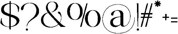 Avilona Semi Bold otf (600) Font OTHER CHARS