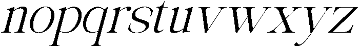 Avilona Slanted otf (400) Font LOWERCASE