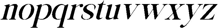 Avilona Smooth Black Slanted otf (900) Font LOWERCASE