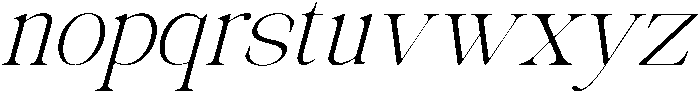 Avilona Smooth Extra Light Slanted otf (200) Font LOWERCASE