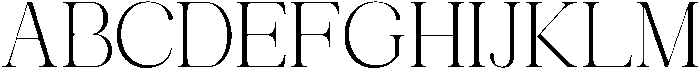Avilona Smooth Extra Light otf (200) Font UPPERCASE
