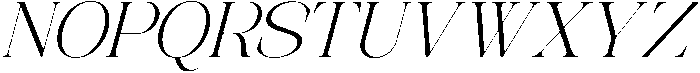 Avilona Smooth Light Slanted otf (300) Font UPPERCASE