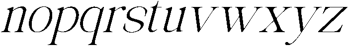 Avilona Smooth Light Slanted otf (300) Font LOWERCASE