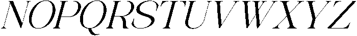 Avilona Smooth Medium Slanted otf (500) Font UPPERCASE