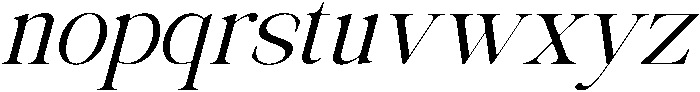 Avilona Smooth Medium Slanted otf (500) Font LOWERCASE