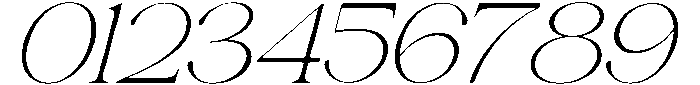 Avilona Smooth Thin Slanted otf (100) Font OTHER CHARS