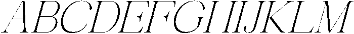 Avilona Smooth Thin Slanted otf (100) Font UPPERCASE