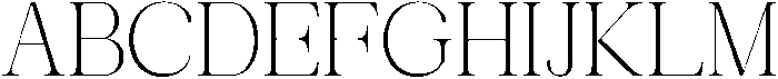 Avilona Smooth Thin otf (100) Font UPPERCASE