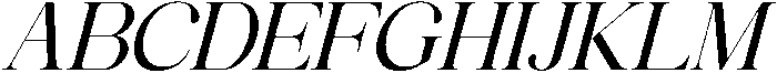 Avilona Soft Bold Slanted otf (700) Font UPPERCASE