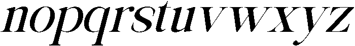Avilona Soft Extra Bold Slanted otf (700) Font LOWERCASE