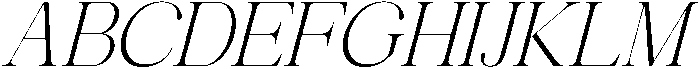 Avilona Soft Extra Light Slanted otf (200) Font UPPERCASE