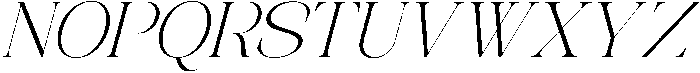 Avilona Soft Extra Light Slanted otf (200) Font UPPERCASE