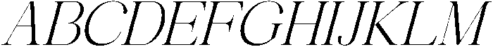 Avilona Soft Light Slanted otf (300) Font UPPERCASE