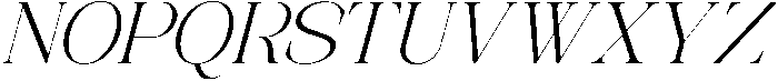 Avilona Soft Light Slanted otf (300) Font UPPERCASE