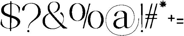 Avilona Soft Medium otf (500) Font OTHER CHARS