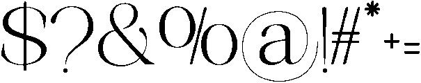 Avilona Soft Regular otf (400) Font OTHER CHARS