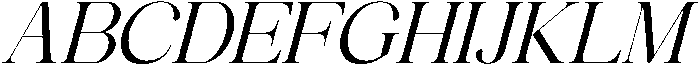 Avilona Soft Semi Bold Slanted otf (600) Font UPPERCASE