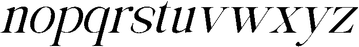Avilona Soft Semi Bold Slanted otf (600) Font LOWERCASE