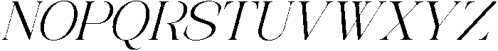 Avilona Soft Slanted otf (400) Font UPPERCASE