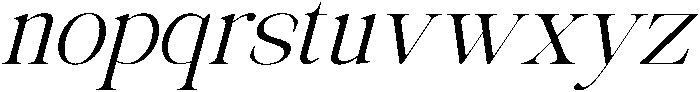 Avilona Soft Slanted otf (400) Font LOWERCASE