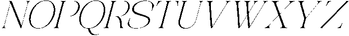 Avilona Soft Thin Slanted otf (100) Font UPPERCASE