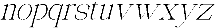 Avilona Soft Thin Slanted otf (100) Font LOWERCASE
