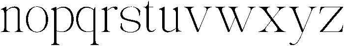 Avilona Soft Thin otf (100) Font LOWERCASE