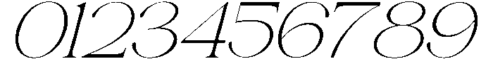 Avilona Thin Slanted otf (100) Font OTHER CHARS